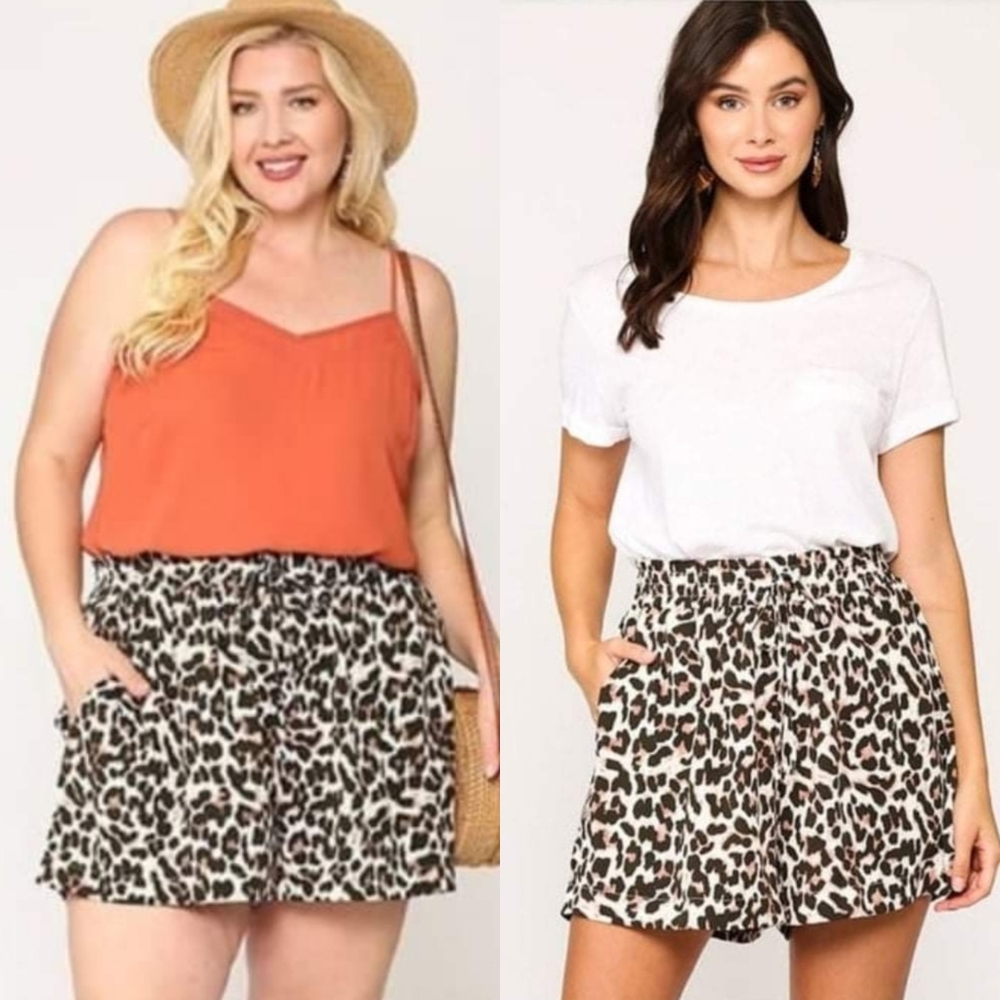Leopard Print Shorts